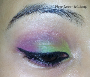 Colorful Summery Eye Makeup