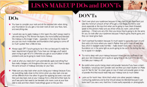 Lisa Eldridge's Makeup DOs and DON'Ts