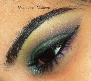 Green and Purple Eye Look