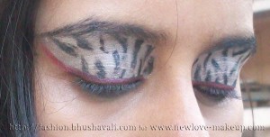 Zazzling Zebra Eyes Makeup