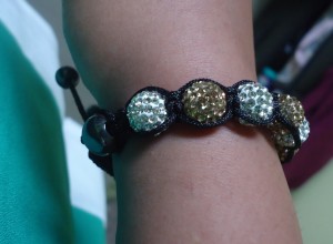 Gold and Silver Shamballa Bracelet: Cutey