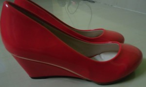 Red Wedge Pumps