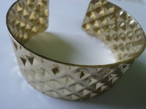 Two Chain Bracelet, Gold Open Cuff from Estarer