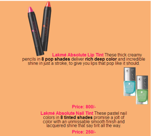 Lakme Launched Limited Edition Absolute Pop Tints