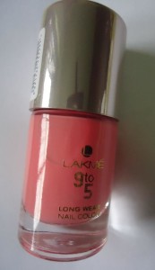 Lakme 9 to 5 Long Wear Nail Color Rosey Monday Review, NOTD