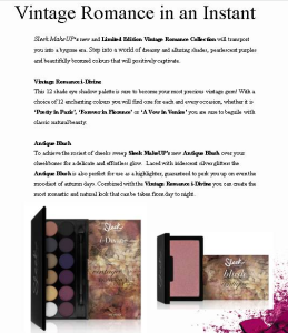 New Vintage Romance Collection from Sleek MakeUP