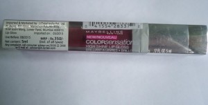 Maybelline Colorsensational High Shine Gloss 120 Plum Luster Review, Swatches