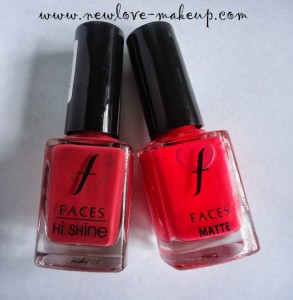 Faces Matte 75 Ibiza and Hi-Shine 69 Motivated Nail Enamels Review, NOTD