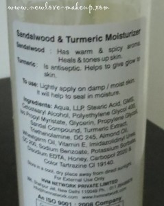 Vedic Line Sandalwood and Turmeric Moisturiser Review