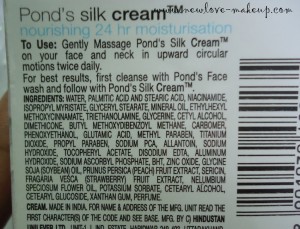 Pond's Silk Cream Review and Ingredients, Indian Makeup and Beauty Blog