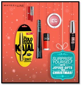 Play Secret Santa with Maybelline New York India- Maybelline InstaGlam Box