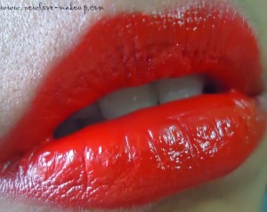 Oriflame More by Demi Lipstick Coral Red Review, Swatches