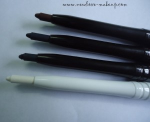 Lakme Eyeconic Kajal Green, Blue, Brown. White Review, Swatches