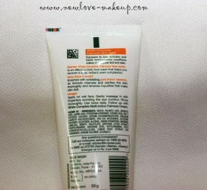 Garnier White Complete Fairness Face Wash Review