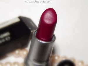MAC Satin Lipstick Rebel Swatches, Indian makeup blog