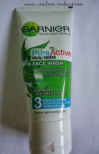 Garnier Pure Active Neem Face Wash Review, Indian makeup blog, indian beauty blog