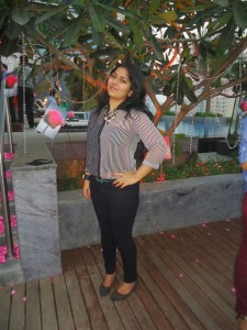 OOTD: GO Monochrome with Stripes and Polka !, Indian fashion blog