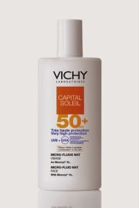 Vichy Capital Soleil Cream SPF50+, Capital Soleil Micro Fluid Mat SPF50 and Capital Soliel Spray SPF50