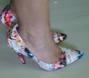 Colorful Printed Pumps, Indian fashion blog