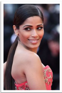 freidas low ponytail Get the Hairstyles from Cannes 2014