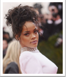 rihannas messy updo Get the Hairstyles from Cannes 2014