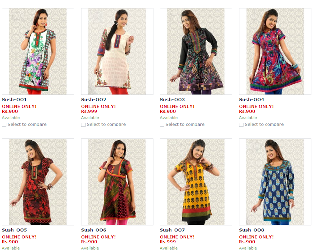 Get Rs. 400/- off on Kurtis at MeraCart.com