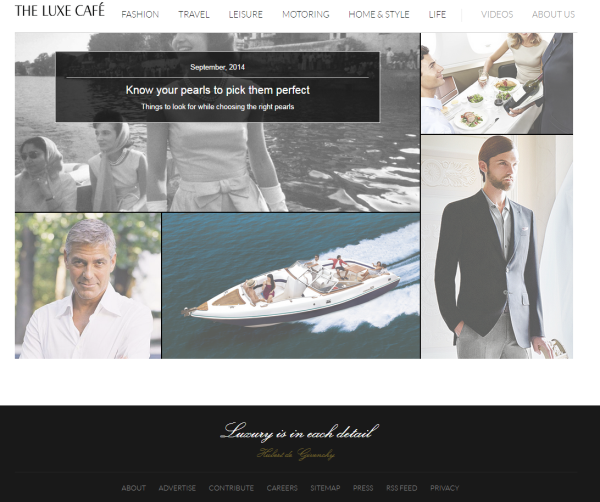 Website Review: The Luxe Café