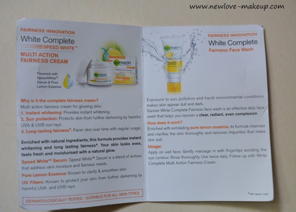 Garnier White Complete Fairness Face Wash & Cream Review: #7DayGarnierChallenge