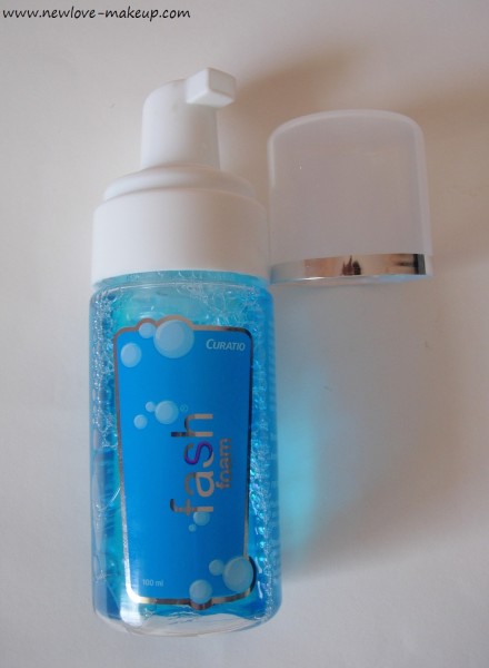 Curatio Fash Foam Face Wash Review, Indian Beauty Blog, Anti Acne Skin care