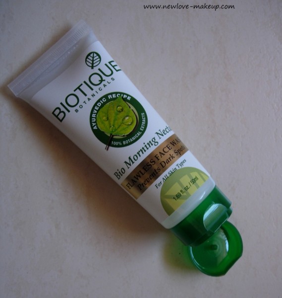 Biotique Bio Morning Nectar Flawless Face Wash Review, Indian Beauty Blog, Skincare Blog