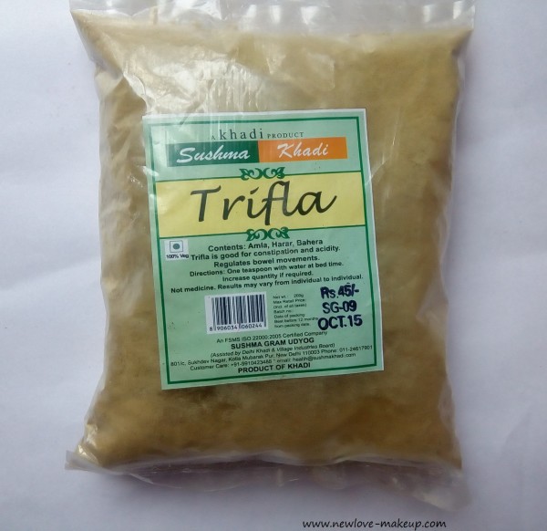 Khadi Trifla Powder Review & How to use for Hair, Triphala Powder,Haircare,Indian Beauty Blog