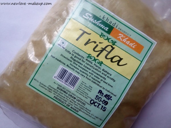 Khadi Trifla Powder Review & How to use for Hair, Triphala Powder,Haircare,Indian Beauty Blog