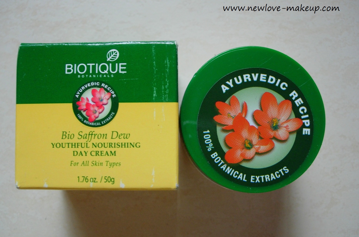 Biotique Bio Saffron Dew Youthful Nourishing Day Cream Review