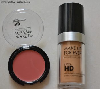 MUFE Ultra HD Foundation, HD Second Skin Cream Blush Review, Swatches